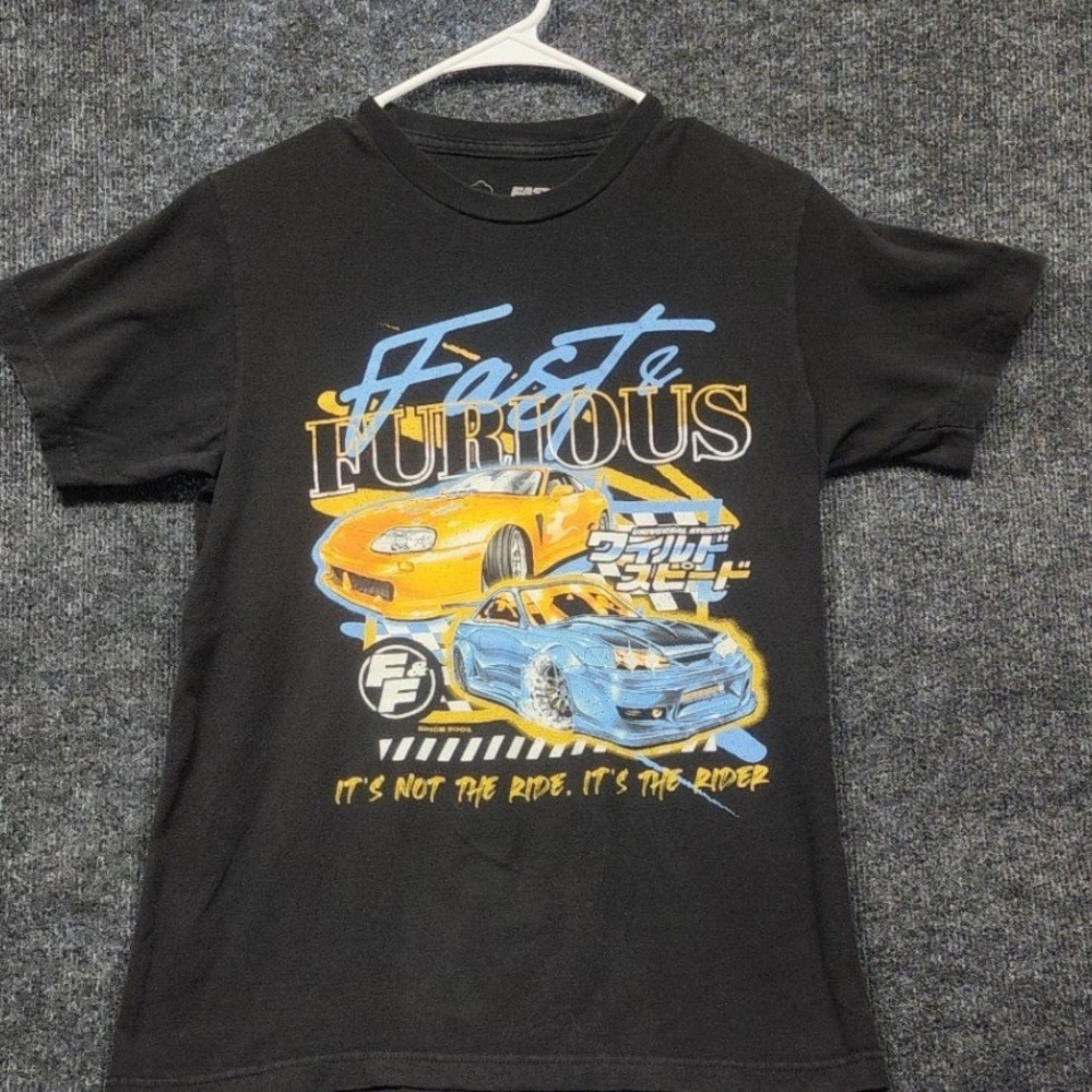 Fast & Furious T-Shirt Mens Small Black Fair Graphic Car Movie Tee